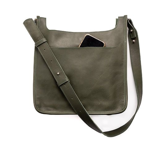 SADDLE BAG IN COLOUR OLIVE GREEN