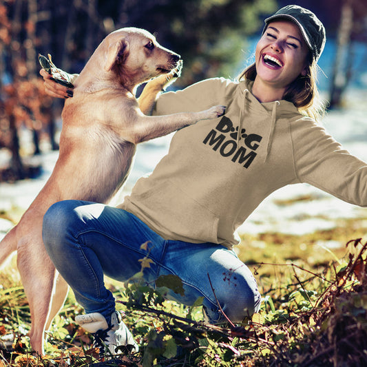 “Dog Mom” Sand Hoodie