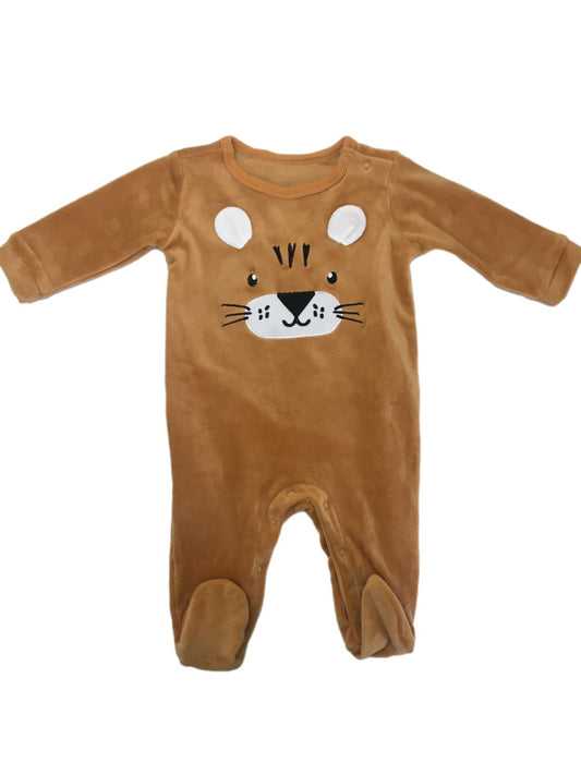 3-6M Orange Velour Lion Onesie – Woolworths